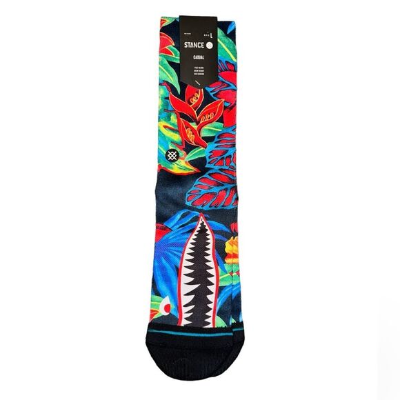 STANCE NWT MEN’S CREW HEIGHT COLORFUL BOMIN SIZE LARGE SOCKS - Picture 1 of 10
